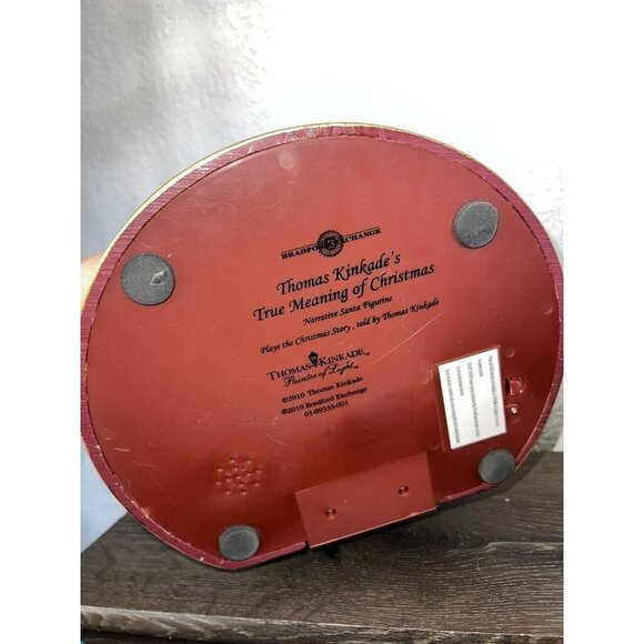 Bradford Exchange Thomas Kinkade "The True Meaning of Christmas" Santa Workshop - Picture 5 of 6